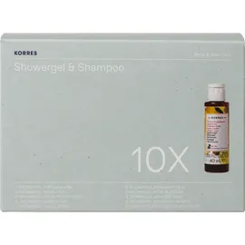 Korres Set Showergel & Shampoo 10pcs 40ml