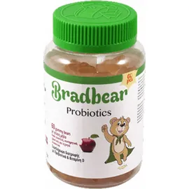 Bradex Bradbear Probiotics & Vitamin D Γεύση Μήλο 60 Gummy Bears