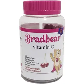 Bradex Bradbear Vitamin C με γεύση Κεράσι 60 Gummy Bears
