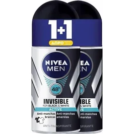 Nivea Promo Men Invisible for Black & White Active Roll-On 48h 50ml