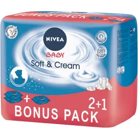 Nivea Baby Soft & Cream 3x63τμχ