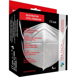 Respirator FFP2 Premium High Protection Mask 5τμχ