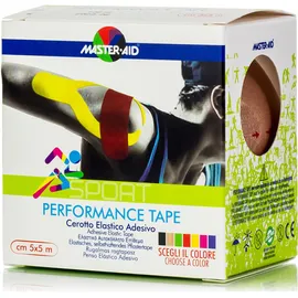 Master-Aid - Performance Tape, Αυτοκόλλητο Ελαστικό Επίθεμα Μπεζ, 5x5cm
