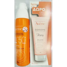 Avene Spray SPF50+ 200ml & Δώρο Gel Shower Gel 100ml
