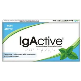 IgActive Παστίλιες Λαιμού Μέντα & Ευκάλυπτος Extra Strength Sugar Free 20 Τεμάχια