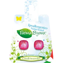 Farma Bijoux Cush Square 10mm Royal Red Υποαλλεργικά Σκουλαρίκια [BE61C107] 1 Ζευγάρι