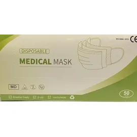 900 Τεμάχια Γαλάζιες Μάσκες Προσώπου 3ply Mask 99,8% Προστασία 50 Τεμάχια Ανά Κουτί x 18 Κουτιά