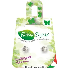 Farma Bijoux Flor 5mm Crystal Λουλούδι Υποαλλεργικά Σκουλαρίκια [BE210C01] 1 Ζευγάρι