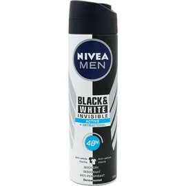 Nivea Men Invisible Black & White Invisible Active Ανδρικό Αποσμητικό Spray 48h Προστασίας 150ml