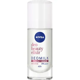 Nivea Deo Beauty Elixir Deomilk Sensitive Γυναικείο Αποσμητικό Roll-on 48h Προστασίας 40ml