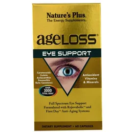 Natures Plus AgeLoss Eye Support Συμπλήρωμα Διατροφής Για Την Όραση 60 Κάψουλες