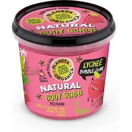 Natura Siberica Skin Super Good, Φυσικό απολεπιστικό σώματος «Lichee Bubble Gum», για λείανση, 360ml