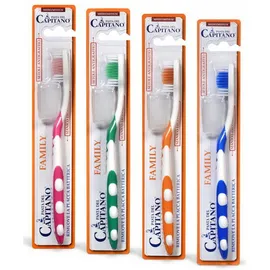 Pasta Del Capitano Family Medium Toothbrush Μέτρια - Οδοντόβουρτσα Για Όλη Την Οικογένεια, Σε Διάφορα Χρώματα, 1 Τεμάχιο