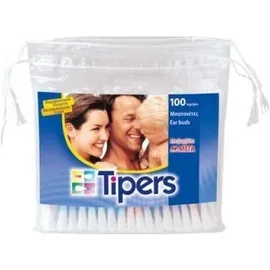 Tipers Μπατονέτες Με Βαμβάκι ΜΕΓΑ 100τμχ
