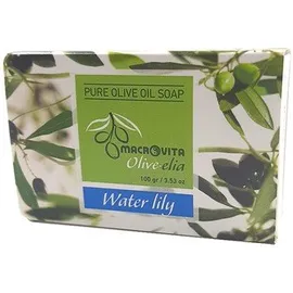 Macrovita Pure Olive Oil Soap Φυσικό Σαπούνι Ελαιολάδου Water Lily 100gr