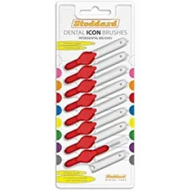 Stoddard Interdental Brushes Μεσοδόντια Βουρτσάκια 0.9mm Κόκκινο 8τεμ.