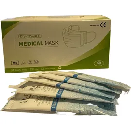 SET Covid Μάσκες Προσώπου 3ply Medical Mask 50 Τεμάχια Ανά Κουτί + Ag Pharm Αντισηπτικό Μαντηλάκι Για Τα Χέρια 5 Τεμάχια