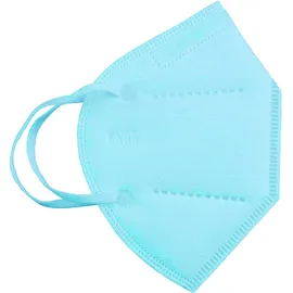 KN95 Respirator Disposable 3D Γαλαζια Μάσκα Προστασίας FFP2 μιας Χρήσης με 5 Στρώματα Προστασίας 1τμχ Ενηλίκων