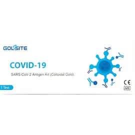 GOLDSITE Test Covid, Τέστ αντιγόνων κορονοϊού κατάλληλο για την ανίχνευση των πρωτεϊνών του ιού SARS-CoV-2 1τμχ