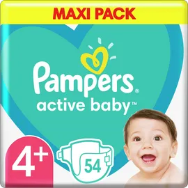 Pampers Active Baby Μέγεθος 4+ [10-15kg] 3x54 Πάνες