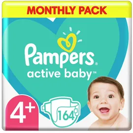 Pampers Active Baby Μέγεθος 4+ [10-15kg] 164 Πάνες
