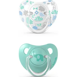 Suavinex Ανατομική Πιπίλα Σιλικόνης Memories Mint 6-18m 2τμχ