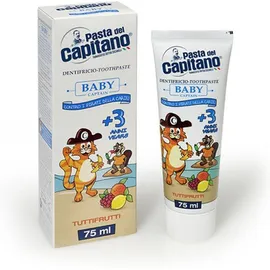 Pasta del Capitano Toothpaste Baby Tutti Frutti Οδοντόπαστα Διάφορα Φρούτα Για Παιδιά 3 Ετών+ 75ml