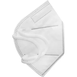 Μάσκα FFP2 Λευκό 98% Προστασία Protective Disposable Mask 5 Τεμάχια