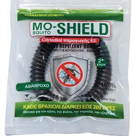 Mo-Shield Αντικουνουπικό Βραχιόλι Μαύρο 1τμχ