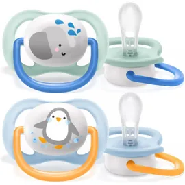 Avent Ultra Air Animals 0-6m SCF080/05 Ορθοδοντική Πιπίλα 2τμχ
