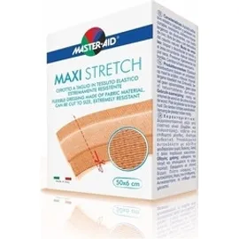 Master Aid Maxi Stretch Αυτοκόλλητο Ρολό Συνεχούς Γάζας Καφέ 50x6cm