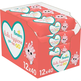Pampers Kids Hygiene On-The-Go Μωρομάντηλα 1x12x40 (480τμχ)