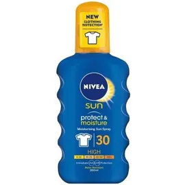 Nivea Sun Protect & Moisture SPF30 Αντηλιακό Ενυδατικό Σπρέι για Σώμα/Πρόσωπο 200ml