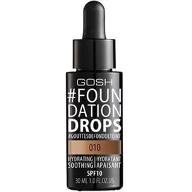 Gosh Foundation Drops Tan Κάλυψη προσώπου με SPF10, 30ml