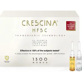 Labo Crescina Transdermic Re-Growth HFSC and Transdermic Woman 1300 Θεραπεία για την Έντονη Γυναικεία Τριχόπτωση & Αραίωση 10+10 Αμπούλες x 3.5ml