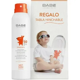 Babe Laboratorios Pediatric Transparent Sunscreen Wet Skin SPF50 200ml & Φουσκωτή Σανίδα