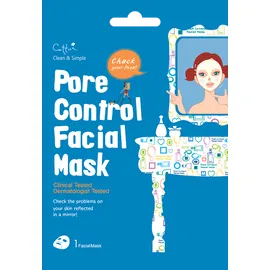 Vican Cettua Clean & Simples Pore Control Facial Mask Μάσκα Πορσώπου για Σύσφιξη των Πόρων 1 Τεμάχιο