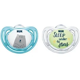NUK Limited Edition Πιπίλες Day & Night 0-6m Μπλε 2τμχ