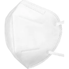 Λευκή Μάσκα Προστασίας Προσώπου FFP2 με CE πιστοποίηση 5 στρωμάτων