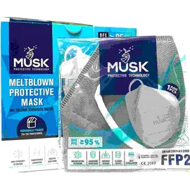Γκρι Μάσκα Προστασίας Προσώπου FFP2 με CE πιστοποίηση 5 στρωμάτων
