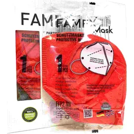 Κόκκινη Μάσκα Προστασίας Προσώπου FFP2 με CE πιστοποίηση 5 στρωμάτων