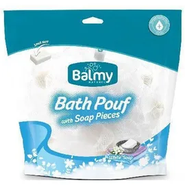 Vican Balmy Bath Pouf Με Πέρλες Σαπουνιού - Άρωμα 'Ασπρο σαπούνι