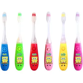 Flashing Timer Soft Toothbrush SpongeBob Οδοντόβουρτσα Για Παιδιά Που Αναβοσβήνει 1 Τεμάχιο