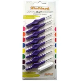 Stoddard ICON Soft Interdental Brushes Large -6mm Purple - 8 Brush Pack