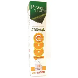 Power Health Vitamin C Stevia 1000mg 20 + 4 (δώρο) eff tabs