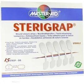 Master Aid Sterigrap - Ταινία Σύγκλησης Τραύματος, 15 strip