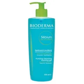 Bioderma Sébium Gel moussant Gel για Βαθύ Καθαρισμό, Λιγότερη Γυαλάδα & Λιγότερες Ατέλειες, 500ml