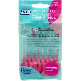 TePe No0 0.4mm Μεσοδόντια βουρτσάκια(Φούξια)