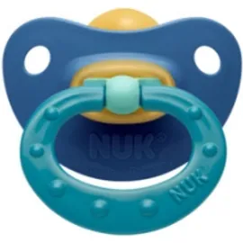 Nuk Classic Soft Καουτσούκ Μπλε - Πράσινη 6-18m 1τμχ