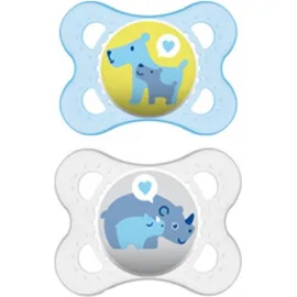 Mam Original Ορθοδοντική Latex Blue-Ivory 2-6m 2τμχ